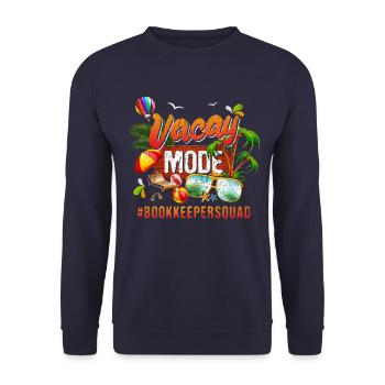 Bookkeeper Vacation Group #Bookkeepersquad - Unisex Sweatshirt - navy - Front - Alina (178cm) & Michal (187cm)