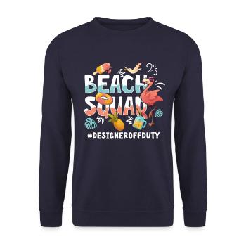 Designer Vacation Beach Group - Unisex Sweatshirt - navy - Front - Alina (178cm) & Michal (187cm)