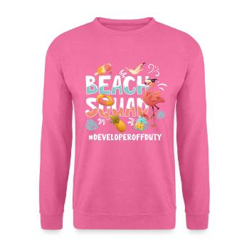 Developer Vacation Beach Group - Unisex Sweatshirt - pink - Front