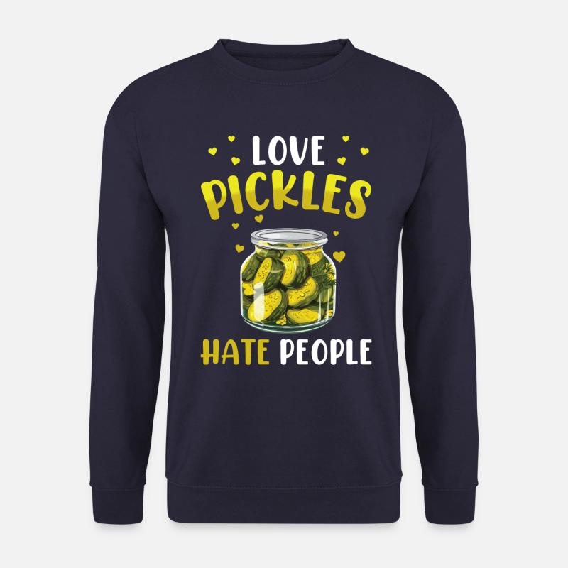 Gurken Liebhaber eingelegte Gurke Geschenk - Unisex Pullover - Navy