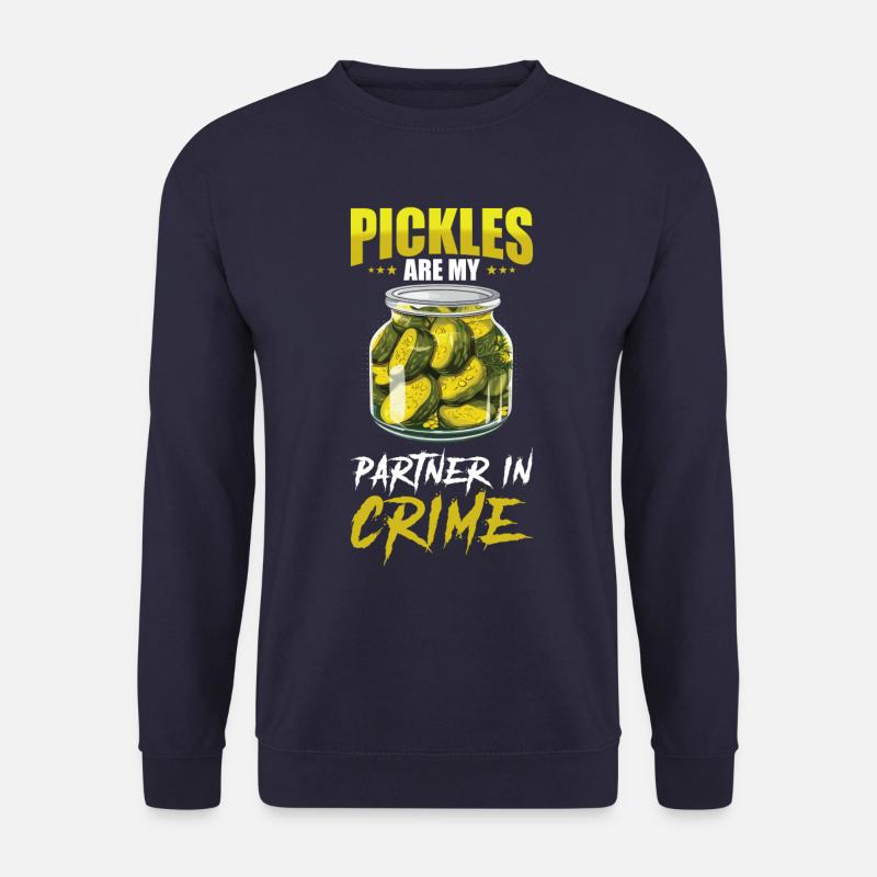 Pickles Lover Pickled Cucumber Gift - Unisex Sweatshirt - navy