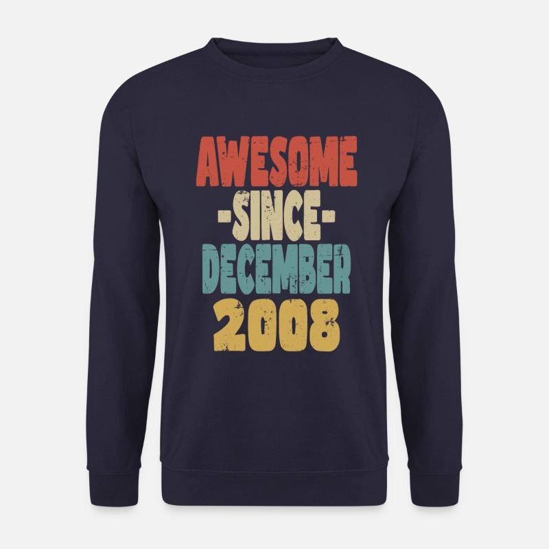 Awesome December 2008 - Unisex Sweatshirt - navy
