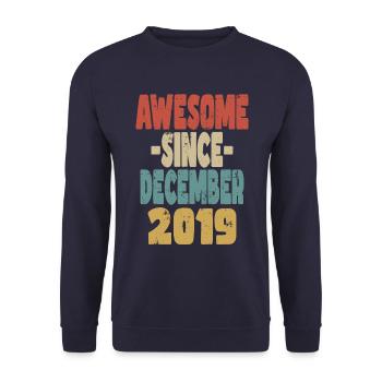 Awesome December 2019 - Unisex Sweatshirt - navy - Front - Alina (178cm) & Michal (187cm)
