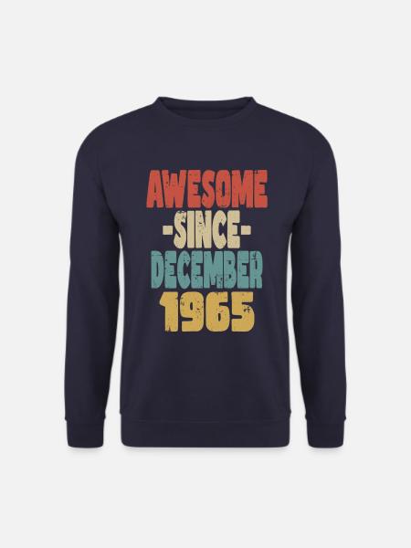 Awesome December 1965 - Unisex Sweatshirt - navy