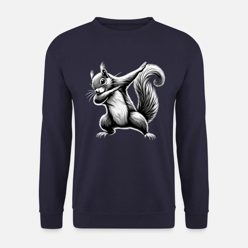 Dabbing Squirrel - Unisex Sweatshirt - navy