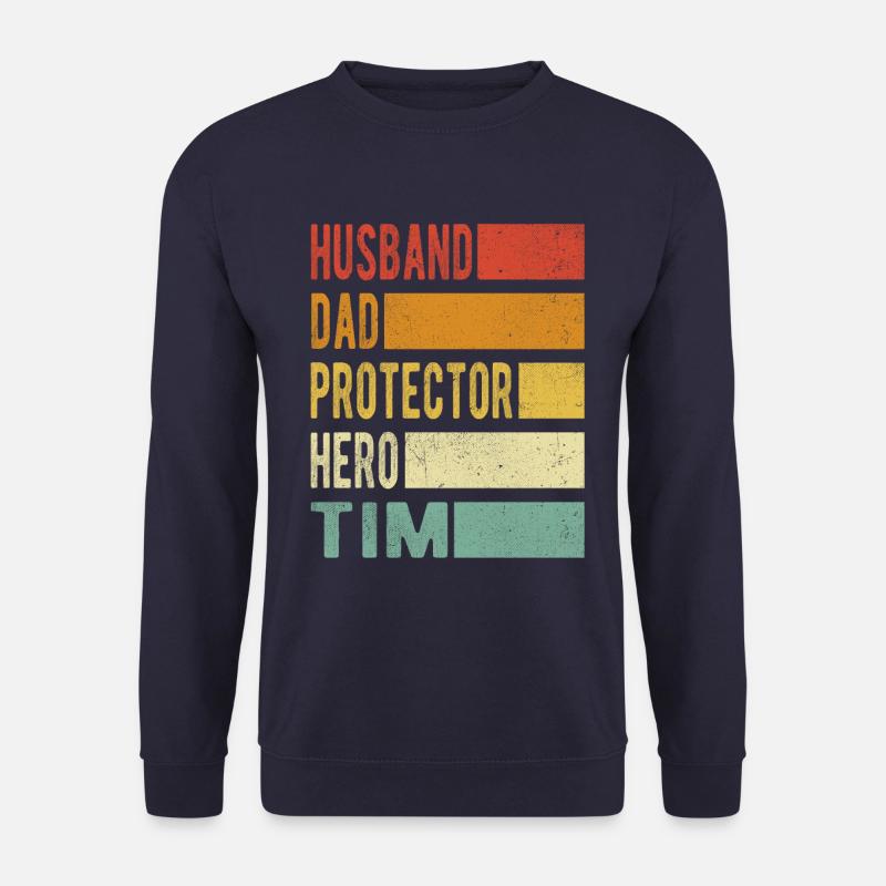 Tim Name Papa Geschenk - Unisex Pullover - Navy