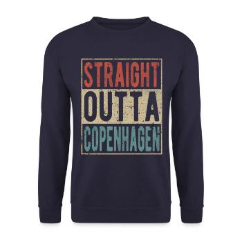 Tout droit sorti de Copenhague - Sweat-shirt Unisexe - marine - Devant - Alina (178cm) & Michal (187cm)