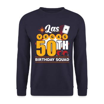 Escouade du 50e anniversaire de Las Vegas - Sweat-shirt Unisexe - marine - Devant - Alina (178cm) & Michal (187cm)