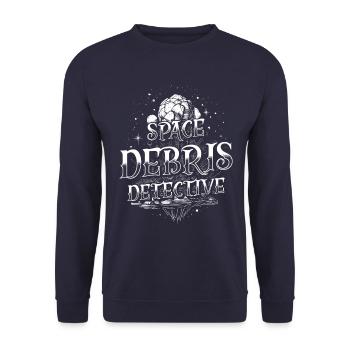Meteorite Hunter Meteorite Hunting - Unisex Sweatshirt - navy - Front - Alina (178cm) & Michal (187cm)