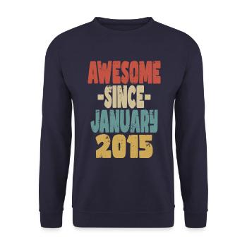 Génial Janvier 2015 - Sweat-shirt Unisexe - marine - Devant - Alina (178cm) & Michal (187cm)