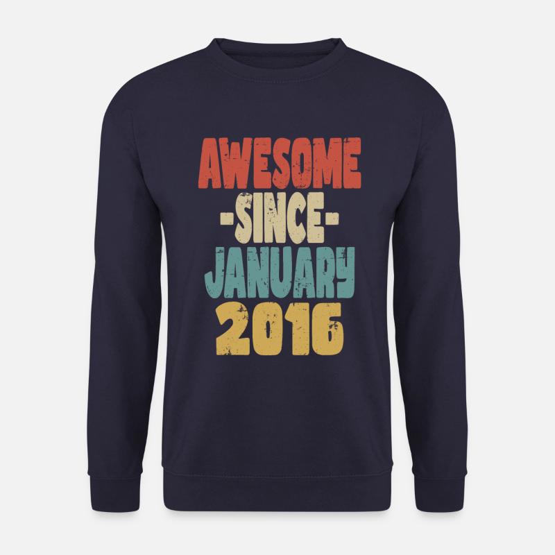 Awesome January 2016 - Unisex Sweatshirt - navy