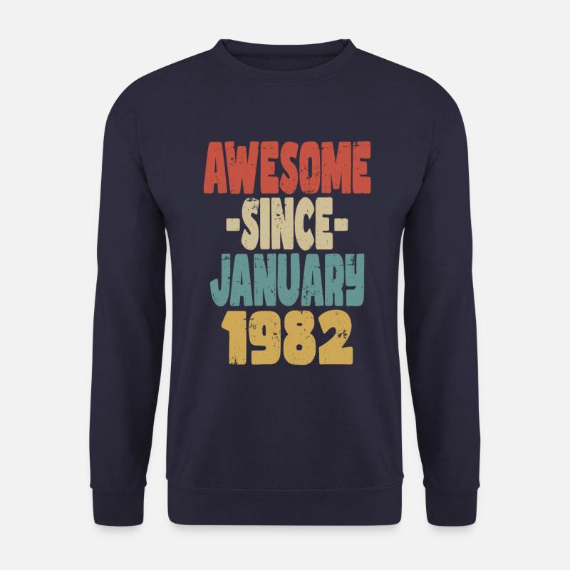 Fantastischer Januar 1982 - Unisex Pullover - Navy