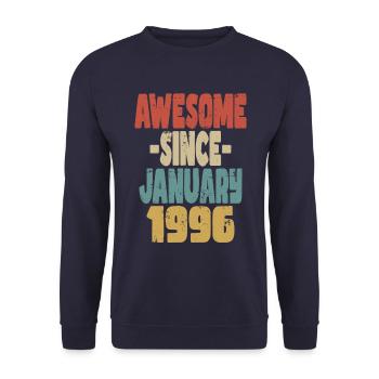 Fantastischer Januar 1996 - Unisex Pullover - Navy - Vorne - Alina (178cm) & Michal (187cm)