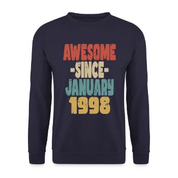 Génial Janvier 1998 - Sweat-shirt Unisexe - marine - Devant - Alina (178cm) & Michal (187cm)