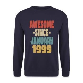 Fantastischer Januar 1999 - Unisex Pullover - Navy - Vorne - Alina (178cm) & Michal (187cm)