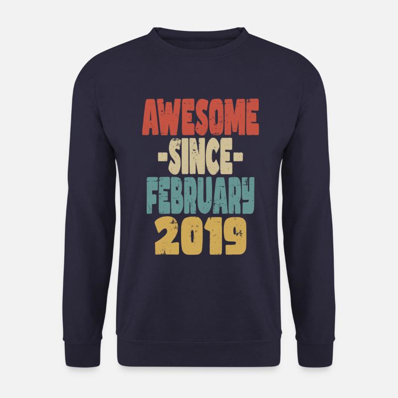 Awesome February 2019 - Unisex Sweatshirt - navy