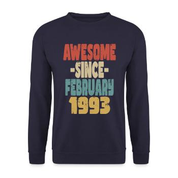 Génial Février 1993 - Sweat-shirt Unisexe - marine - Devant - Alina (178cm) & Michal (187cm)