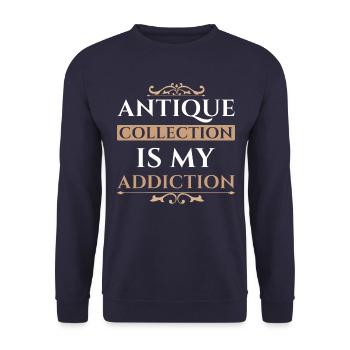 Collectionneur d’antiquités passionné - Célébrez votre - Sweat-shirt Unisexe - marine - Devant - Alina (178cm) & Michal (187cm)