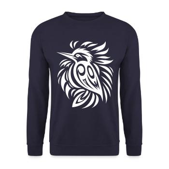Pic Amérindien Zodiaque - Sweat-shirt Unisexe - marine - Devant - Alina (178cm) & Michal (187cm)