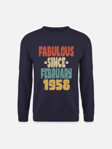 Fabuleux février 1958 - Sweat-shirt Unisexe - marine