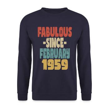 Fabuleux Février 1959 - Sweat-shirt Unisexe - marine - Devant - Alina (178cm) & Michal (187cm)