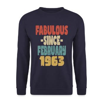 Fabuleux février 1963 - Sweat-shirt Unisexe - marine - Devant - Alina (178cm) & Michal (187cm)