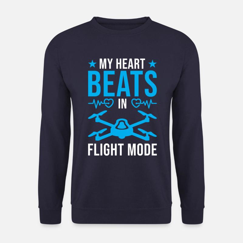 Drohnenpiloten-Design-Flugmodus - Unisex Pullover - Navy