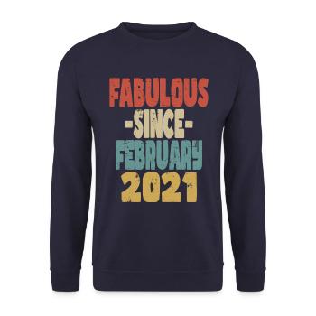 Fabuleux février 2021 - Sweat-shirt Unisexe - marine - Devant - Alina (178cm) & Michal (187cm)