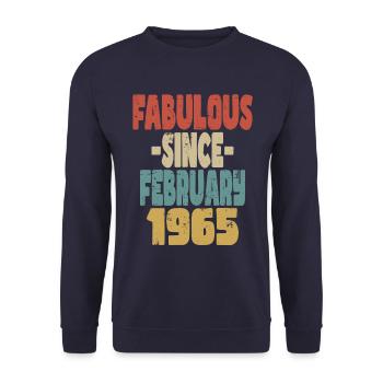 Fabuleux février 1965 - Sweat-shirt Unisexe - marine - Devant - Alina (178cm) & Michal (187cm)