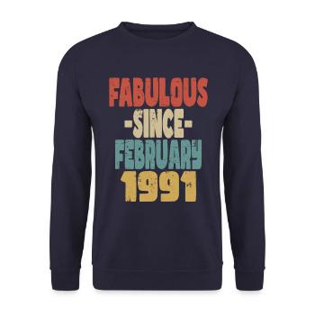 Fabuleux Février 1991 - Sweat-shirt Unisexe - marine - Devant - Alina (178cm) & Michal (187cm)