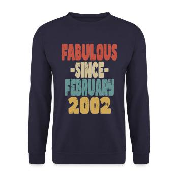 Fabulous February 2002 - Unisex Sweatshirt - navy - Front - Alina (178cm) & Michal (187cm)
