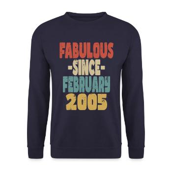 Fabuleux Février 2005 - Sweat-shirt Unisexe - marine - Devant - Alina (178cm) & Michal (187cm)