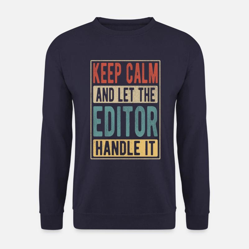 Editor Retro Gift - Unisex Sweatshirt - navy