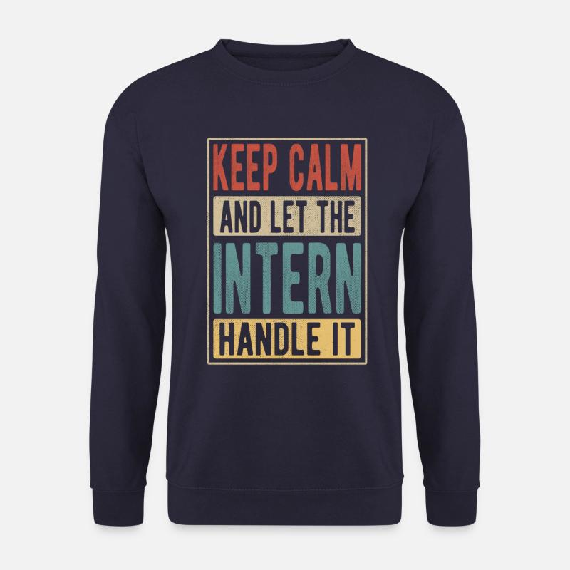 Intern Retro Gift - Unisex Sweatshirt - navy