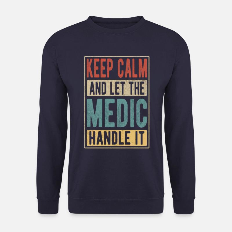 Medic Retro Geschenk - Unisex Pullover - Navy