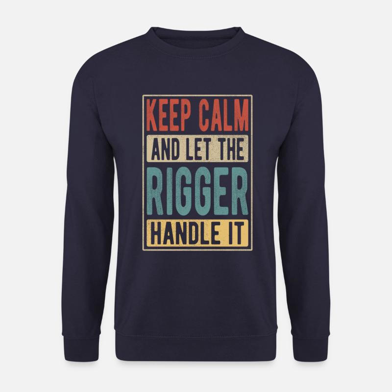 Rigger Retro Gift - Unisex Sweatshirt - navy
