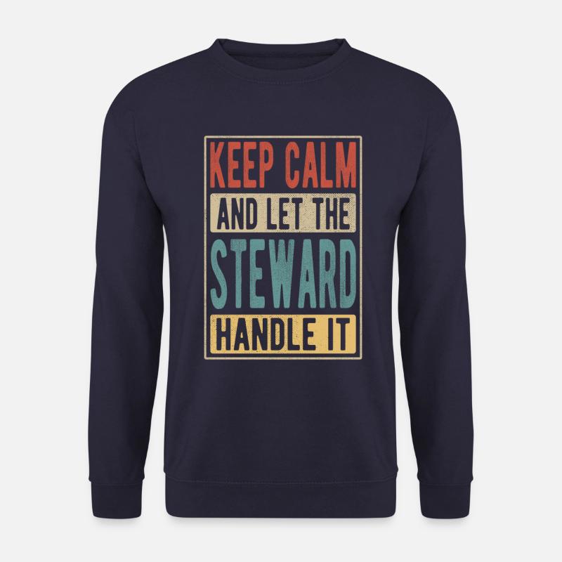 Steward Retro Geschenk - Unisex Pullover - Navy