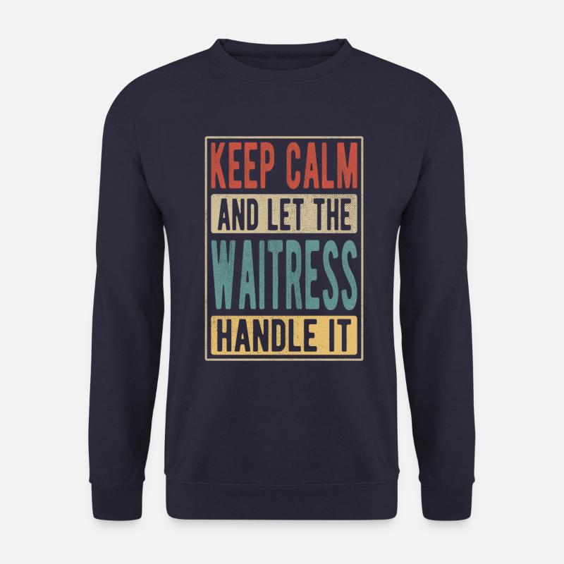 Waitress Retro Gift - Unisex Sweatshirt - navy