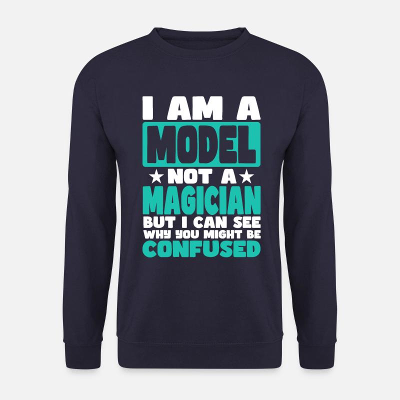 Model - Unisex Sweatshirt - navy