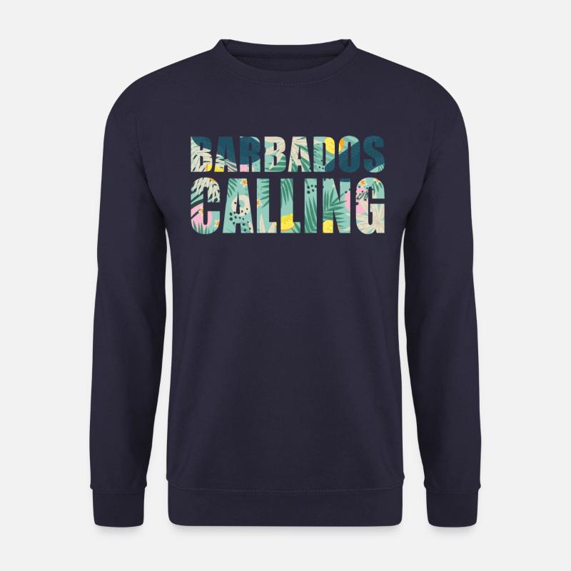 Barbade Souvenir Vacances Barbade Calling - Sweat-shirt Unisexe - marine