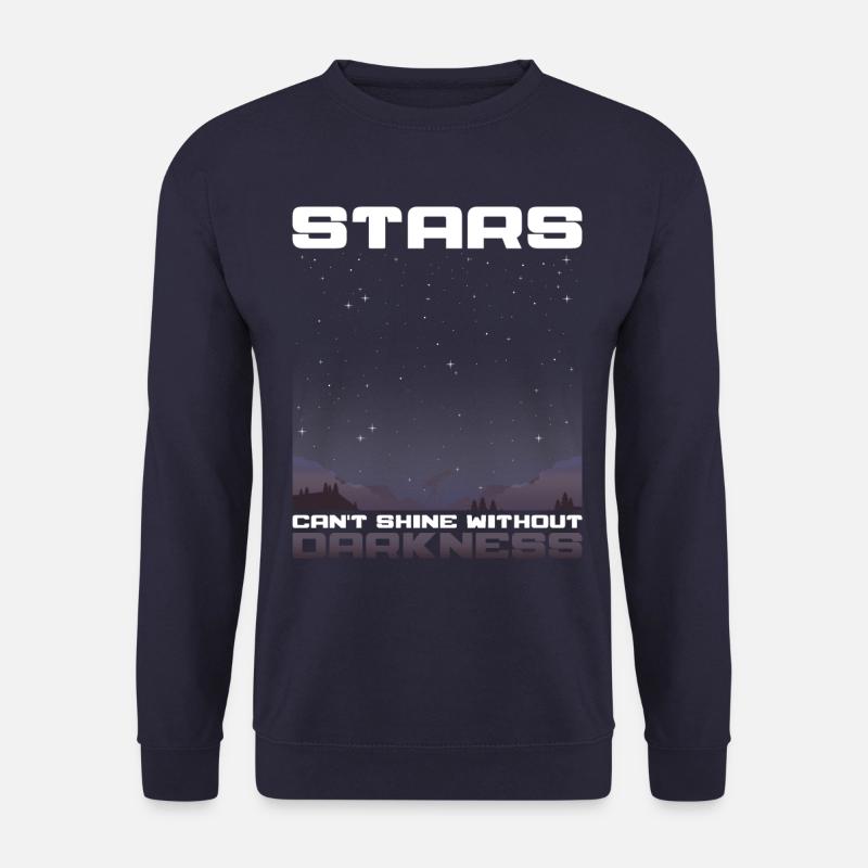 Sterne leuchten mit Dunkelheit - Unisex Pullover - Navy