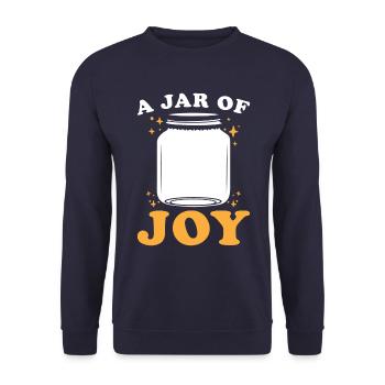 A Jar Of Joy Canning Food Preservation Lover - Unisex Sweatshirt - navy - Front - Alina (178cm) & Michal (187cm)