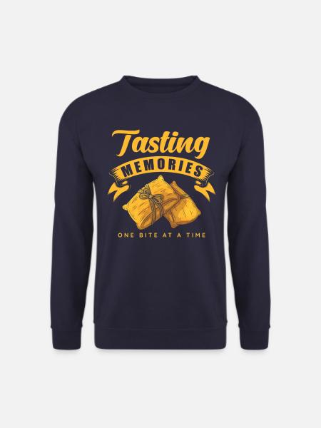Tamales Mexikanisches Erbe Kindheitserinnerungen - Unisex Pullover - Navy