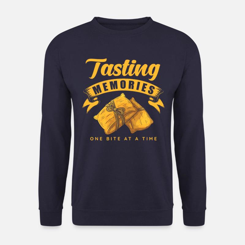 Tamales Mexikanisches Erbe Kindheitserinnerungen - Unisex Pullover - Navy