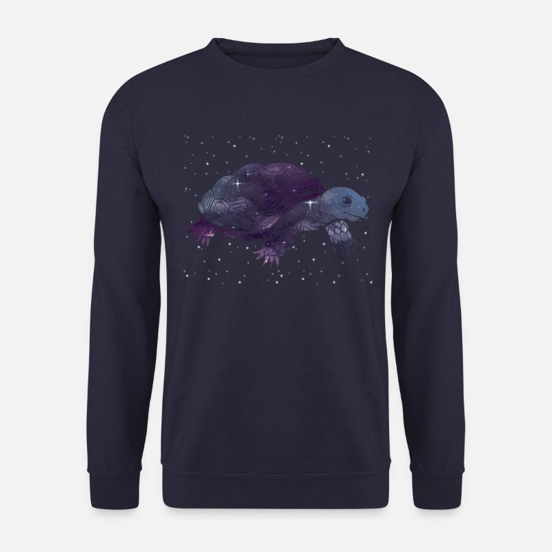 Galactic Turtle Silhouette - Unisex Sweatshirt - navy