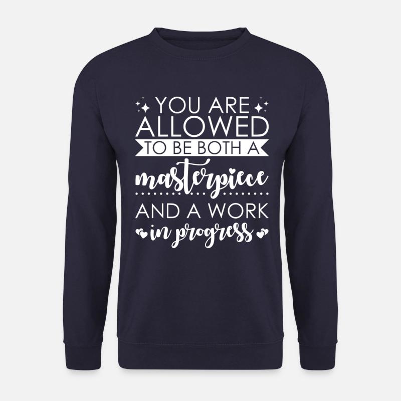 Positive, Saying, Positivity, Self-Confidence - Unisex Sweatshirt - navy