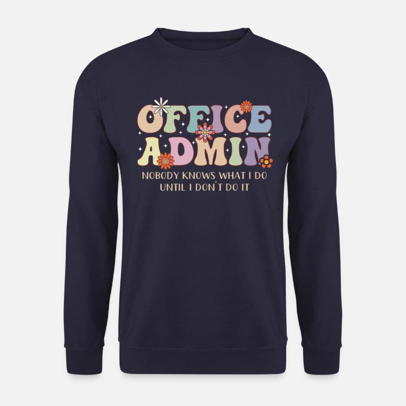 Office Admin Appreciation Motif - Unisex Sweatshirt - navy