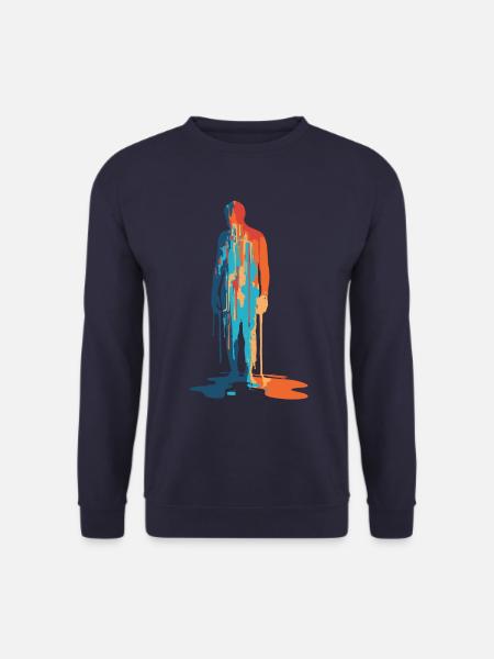 Farbexplosion Moderne Silhouette - Unisex Pullover - Navy