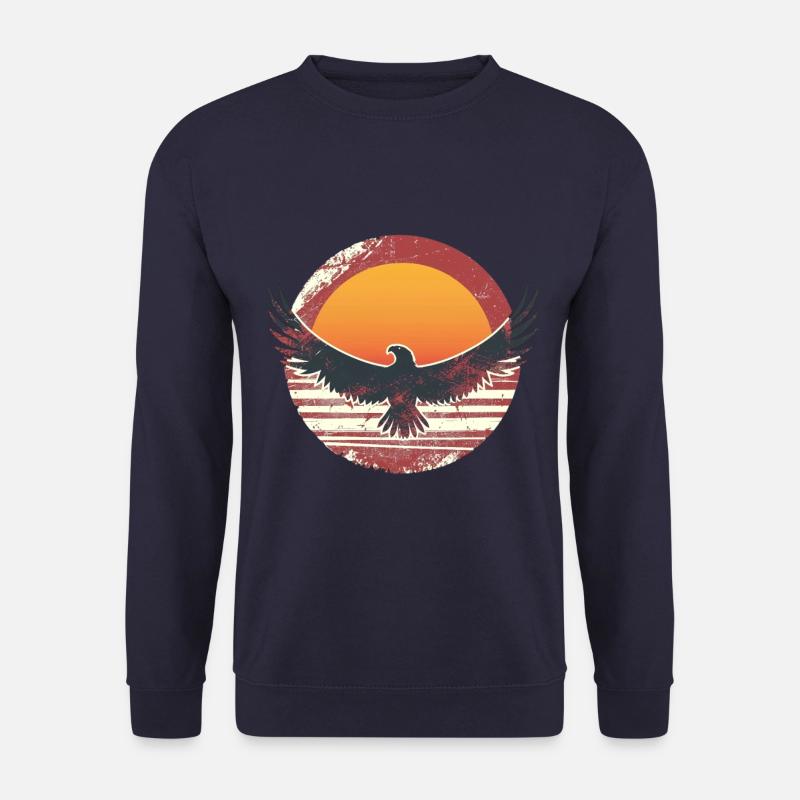 Sublime eagle in sunset - Unisex Sweatshirt - navy