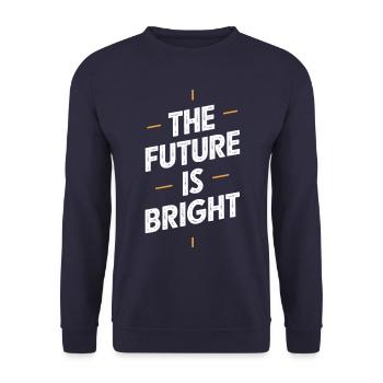 L’avenir est un motif lumineux - Sweat-shirt Unisexe - marine - Devant - Alina (178cm) & Michal (187cm)